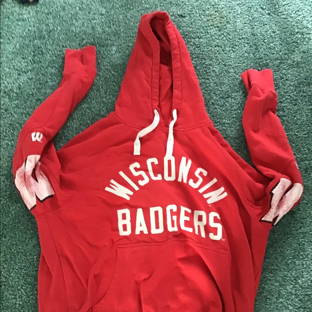 XL Red Wisconsin Badgers Hoodie